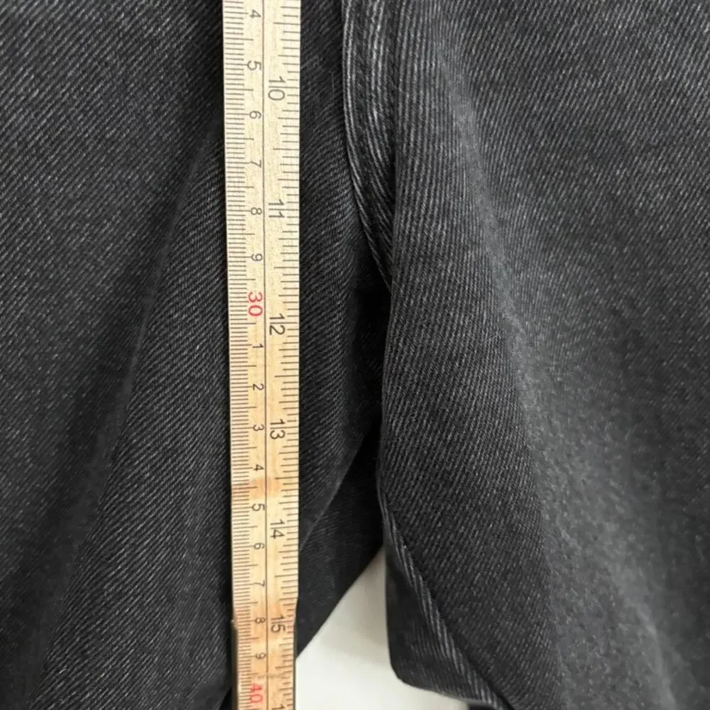 ZARA Straight Leg Jeans Black 100% Cotton 8